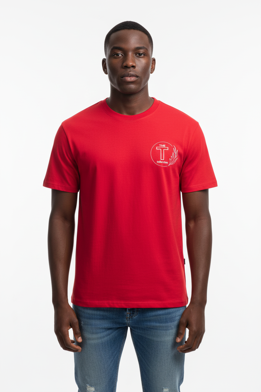 The T Collection T-Shirt Black male front view